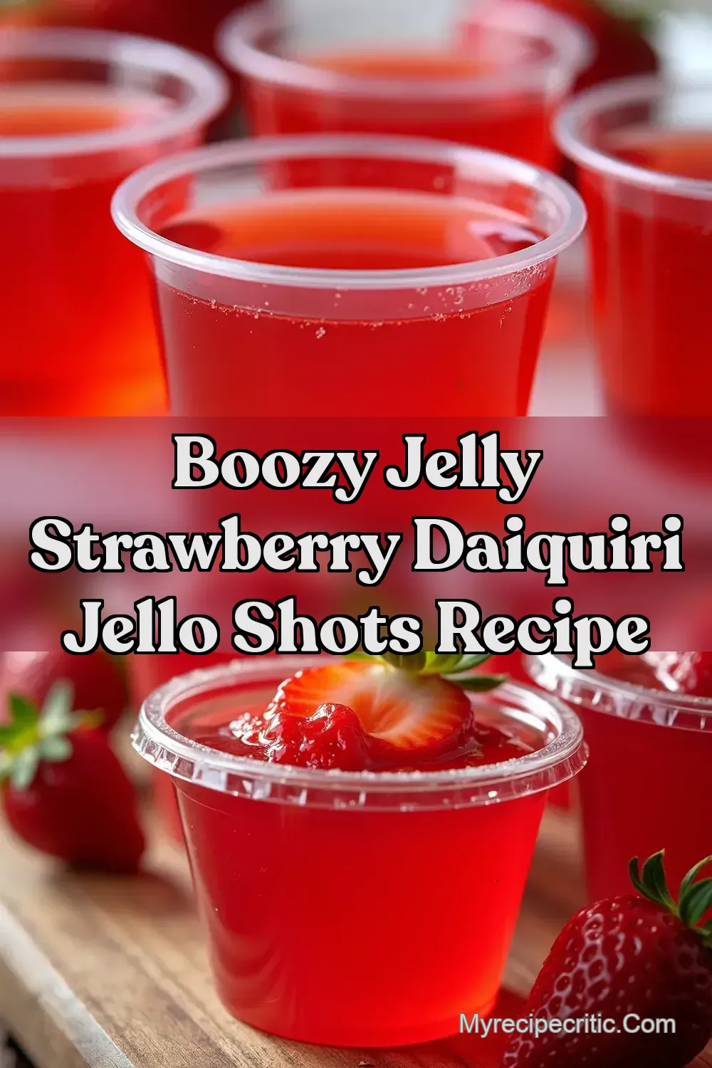 Jello Shots Boozy Strawberry Daiquiri Bite - My Recipe…