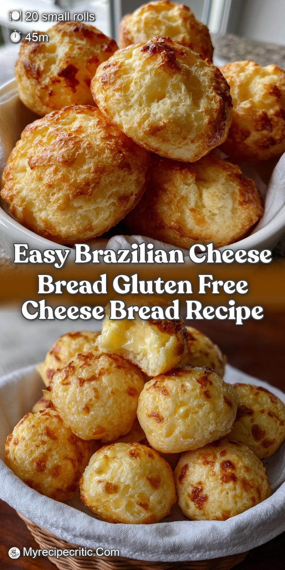 Brazilian Cheese Bread Recipe: Fluffy Chewy Pão de Queijo