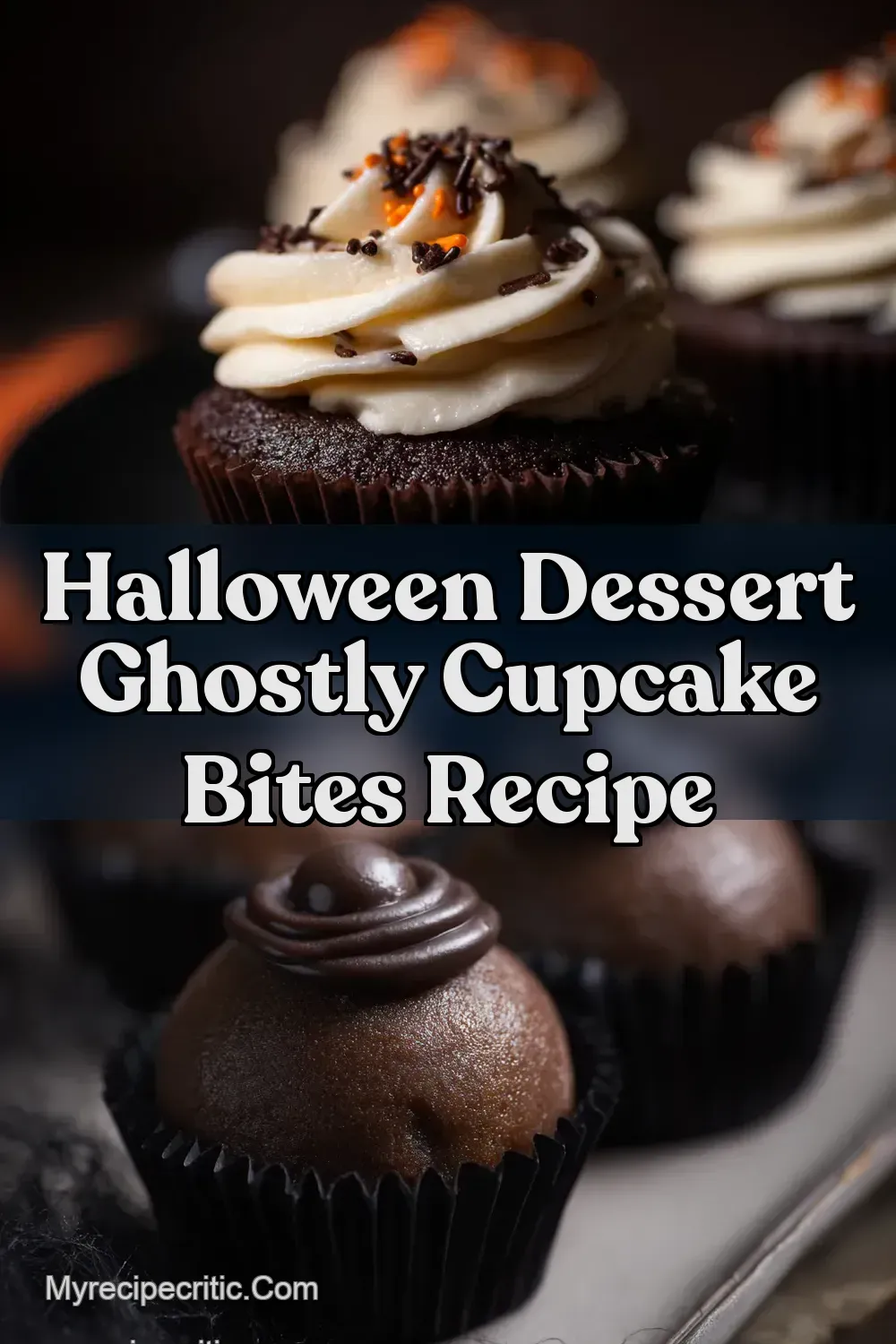 Ghostly Chocolate Cupcake Bites Spooky Halloween Fun