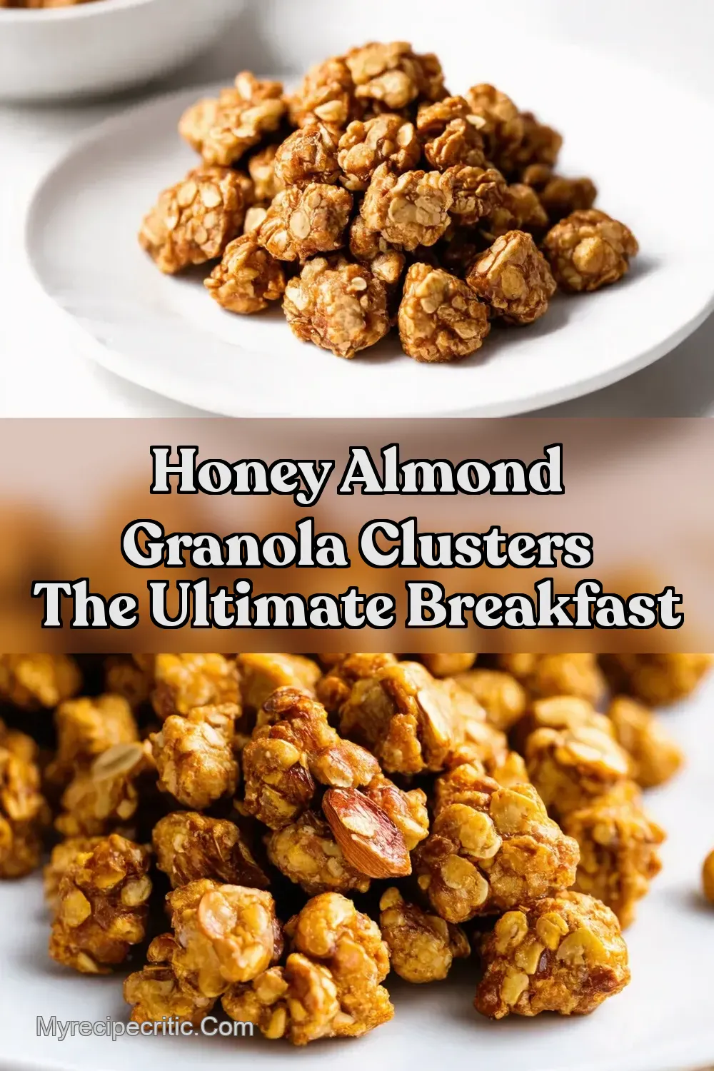 Golden Honey Almond Granola Clusters Crunchy Goodness