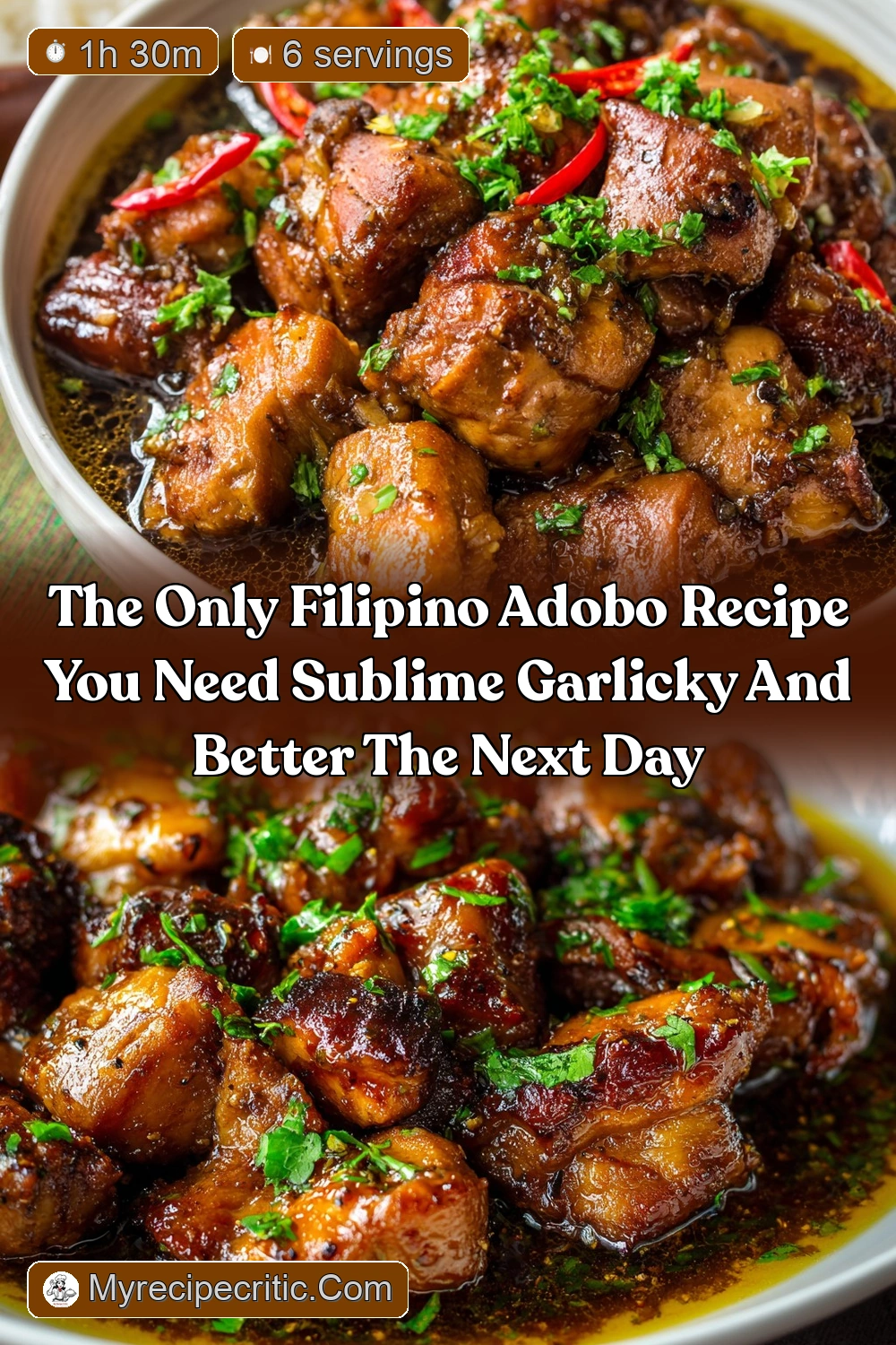 Classic Filipino Chicken and Pork Adobo Recipe Salty Sour…