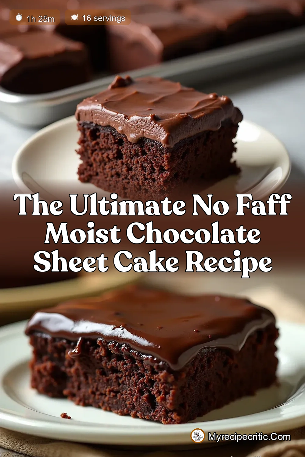 The Best Moist Chocolate Sheet Cake Recipe with Fudge…