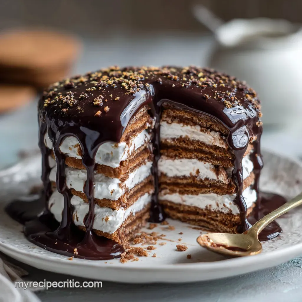 No Bake Chocolate Biscuit Cake Make Ahead My Recipe Critic
