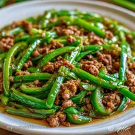 Anaheim Pepper Casserole with Ground Beef