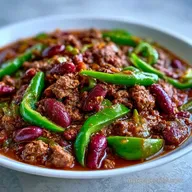 Anaheim Pepper Chili Recipe with Beef