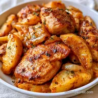 Pan-Seared Apple Chicken Thigh Dinner