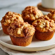 Apple Cinnamon Greek Yogurt Muffins in 35 Minutes