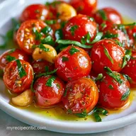 Baked Cherry Tomatoes with Garlic for 4