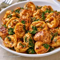 Baked Chicken Tortellini with Spinach