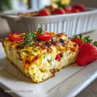 Breakfast Eggs Casserole: Crispy Baked with Sausage