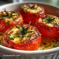 Cheesy Baked Stuffed Tomatoes for 4 Servings