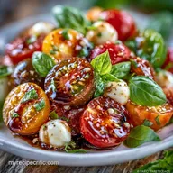 Cherry Tomato Caprese Salad in 10 Minutes