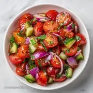 Cherry Tomato Onion Salad with Balsamic