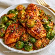 Chicken Brussels Sprouts One Pan