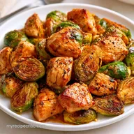 Chicken Brussels Sprouts Casserole: Baked