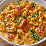 Chicken Spinach Tortellini in 30 Minutes