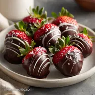 Chocolate Strawberry Bites with Yogurt Core