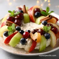 Christmas Fruit Wreath: Party-Ready in 15 Minutes