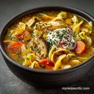 Flawless Chicken Noodle Soup with Egg Noodles A Rich Broth Recipe
