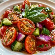 Cold Cherry Tomato Salad in 10 Minutes