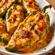 Cream Cheese Anaheim Peppers: Baked