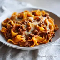 Creamy Rotel Pasta with Ground Beef and Cheese