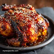 Korean Roast Chicken: Ultra-Crispy Skin Sticky Gochujang Glaze
