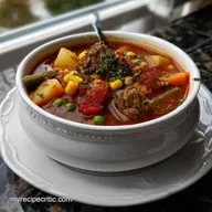 Veggie Beef Soup In Crock Pot: Slow Cooker Umami