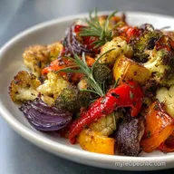 Daniel Fast Food Recipe with Roasted Vegetables: Crispy Charred Edges