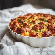 Dump and Bake Meatball Casserole for 6 Servings