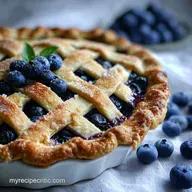 Easy Blueberry Pie Recipe with Fresh Blueberries