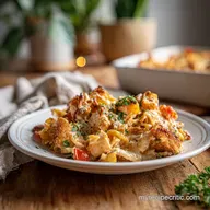 Easy Chicken Pasta Bake in 30 Minutes: Cheesy