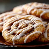 Soft Swirl Cinnamon Roll Cookies Quick Easy Cream Cheese Glaze