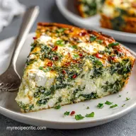 Crustless Quiche Recipe Easy Creamy Spinach Goat Cheese Bake