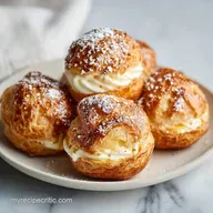 Eggnog Cream Puffs Recipe: For 24 Servings