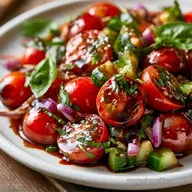 Fresh Cherry Tomato Salad in 10 Minutes
