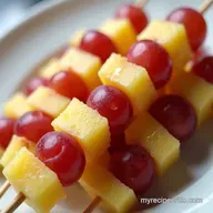 Frozen Grape Pineapple Skewers A Tropical Treat
