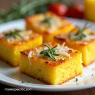 Golden Baked Polenta Squares My Rosemary Parmesan Recipe