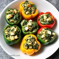 Spinach Feta Stuffed Peppers My GreekInspired Delight