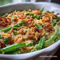 Green Bean Casserole Crispy Baked Ready in 30 Min