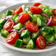 Herby Cucumber Tomato Salad: 20 Minutes