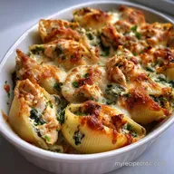 High Protein Pasta: Chicken Ricotta Stuffed Shells Bake