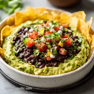 Layer Dip with Guacamole and Refried Beans in 20 Min