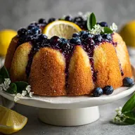 Lemon Blueberry Cake Ready in 30 Minutes