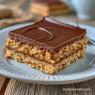 Lunch Ladies Peanut Butter Bars: No Bake
