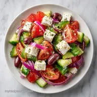Mediterranean Feta Salad in 15 Minutes