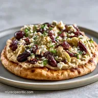 Mediterranean Veggie Flatbread in 20 Min