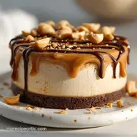 Peanut Butter Cheesecake with Dark Chocolate