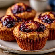 Peanut Butter Jelly Muffins in 30 Minutes