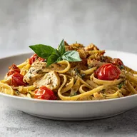 30-Min Pesto Chicken Pasta with Tomatoes